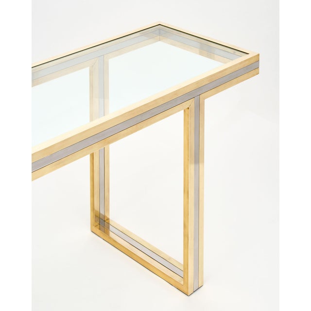 Romeo Rega 1970s Romeo Rega Signed Console Table For Sale - Image 4 of 10