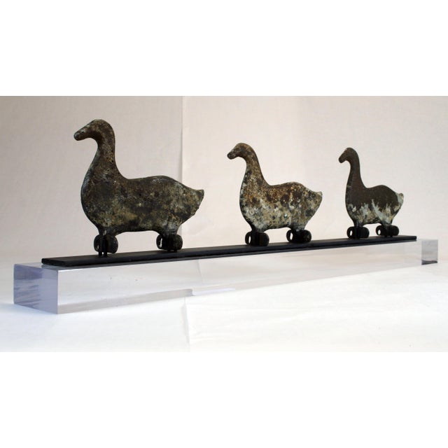 Metal Early 20th Century Shooting Gallery Cast Iron Ducks For Sale - Image 7 of 7