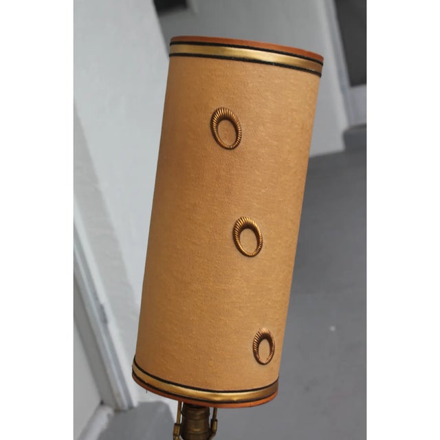 1950's Mid Century Modern Large Dancer Table Lamp by Royal Lamp Co For Sale In Miami - Image 6 of 12