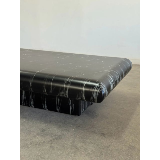 1980s 1980s Post Modern Round Lacquer Coffee Table For Sale - Image 5 of 12