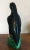 19th Century Chinese Dark Blue Porcelain Figure of a Parrot Standing atop Rockwork For Sale - Image 9 of 11