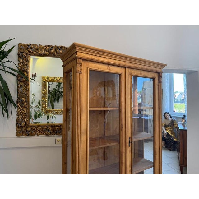 Antique Farmhouse Display Cabinet For Sale - Image 5 of 11