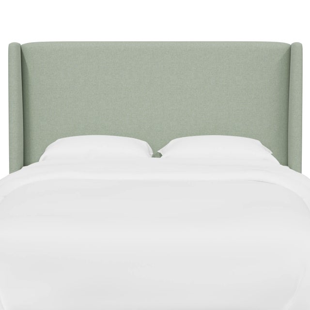 Traditional Jordan Twin Wingback Headboard in Zuma Seafoam For Sale - Image 3 of 5