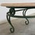 Vintage Pink Marble and Green Wrought Iron Coffee Table, 1970s For Sale - Image 4 of 12