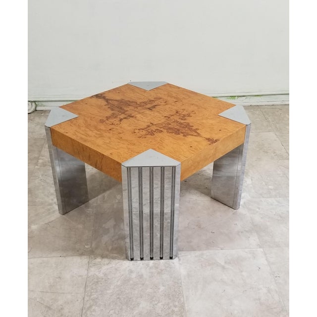 Pace Burl Wood Coffee Table For Sale - Image 4 of 12