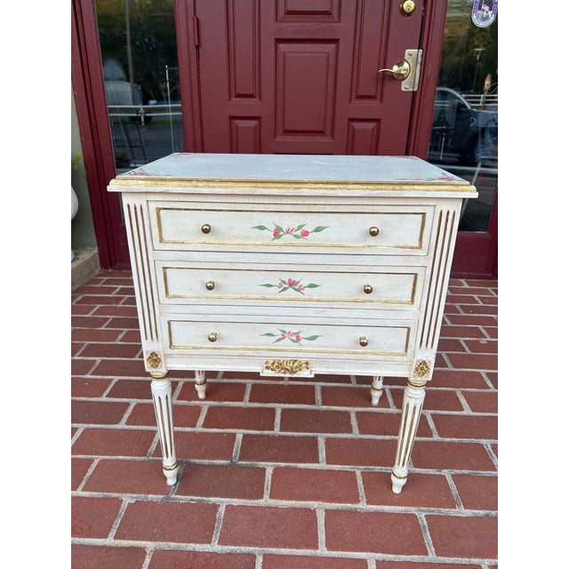 Shabby Chic 1950s Petite French Style Chest of Drawers For Sale - Image 3 of 8