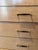 1940s 1940s United Furniture Blonde Mahogany Dresser 1940s Five Drawer Chest Black Lucite Hardware For Sale - Image 5 of 10