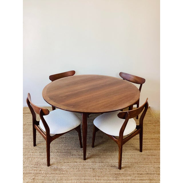 1960s Vintage 1960s Danish Modern Dining Table & Chairs Set Mid Century Modern Style For Sale - Image 5 of 18