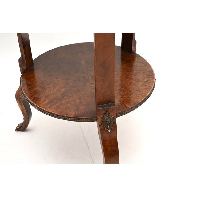 Wood Antique French Occasional Side Table, 1890s For Sale - Image 7 of 8