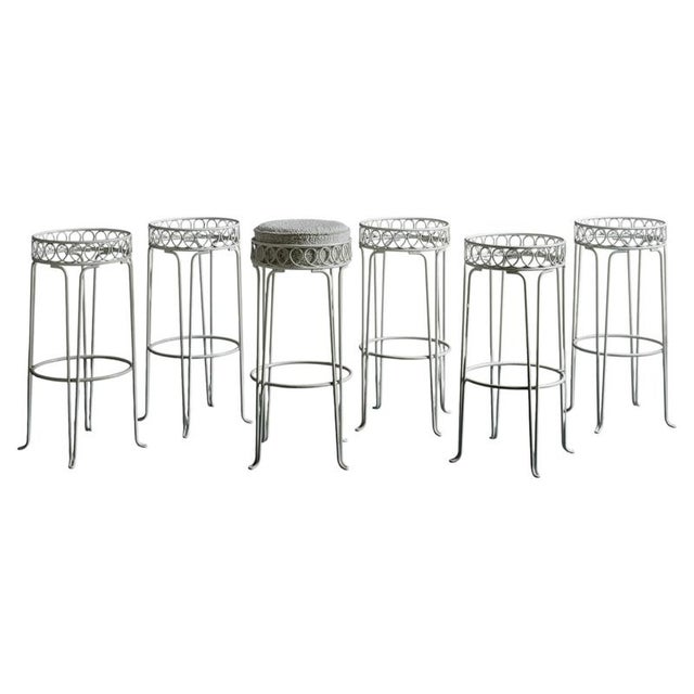 Bar Stools in the style of Mathieu Mategot, France, 1950s, Set of 6 For Sale - Image 12 of 12
