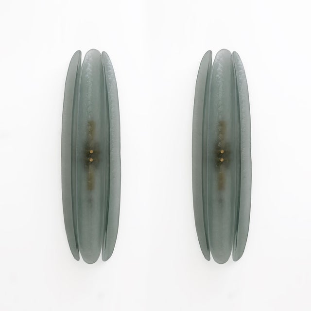 Mid-Century Modern Aqua Green Murano Glass Sconces, 2000, Set of 2 For Sale - Image 10 of 10