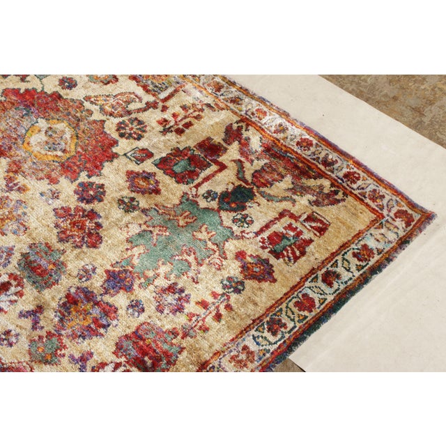 Rug & Kilim’s Agra Inspired Modern Rug in Red, Beige-Brown Floral Pattern For Sale In New York - Image 6 of 10