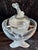 Caviar Dish Igor in Partially Frosted Crystal Glass by Lalique, 1990s, in Very Good conditions. Designed 1990 to 1999 This...
