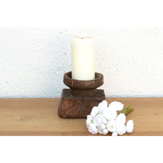 Ancient Oxidized Wood Funnel Seeder For Sale In Los Angeles - Image 6 of 6