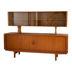 Mid-Century Modern Teak Credenza & Hutch