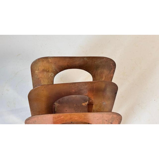 Gold Mid-Century Industrial Metal Letter Holder, 1960s For Sale - Image 8 of 10
