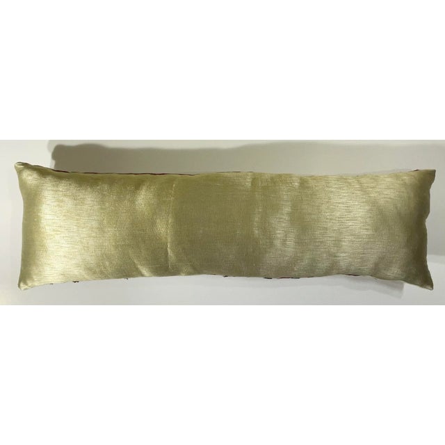 Textile Antique Hand-Embroidered Suzani Pillow - a Piece of Art For Sale - Image 7 of 12