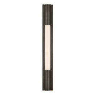 Ian K. Fowler for Visual Comfort Signature Ellington 24" Slimline Bath Light in Bronze with White Glass For Sale