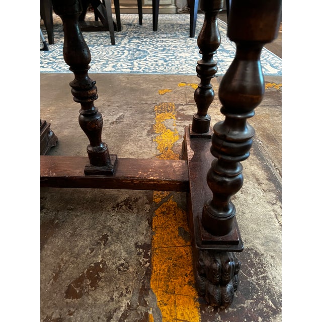 Antique 19th Century Italian Renaissance Revival Walnut Side Table For Sale In Atlanta - Image 6 of 7