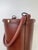 Brown Mid 20th Century French Leather Umbrella Stand in the Style of Jacques Adnet For Sale - Image 8 of 9