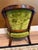 Vintage Green Velvet & Cane Accent Chair W/ Cushion For Sale - Image 12 of 14