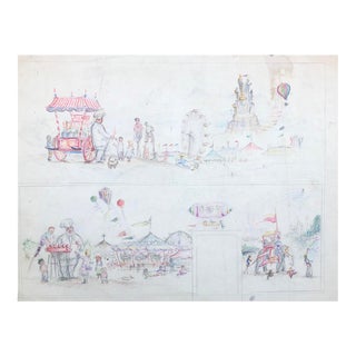 1950s Nathan Kredenser Mural Study For Sale