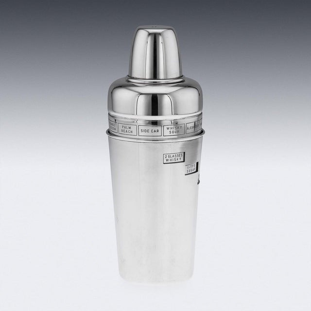 1960s Vintage Italian Silver Cocktail Shaker, 1960 For Sale - Image 5 of 18