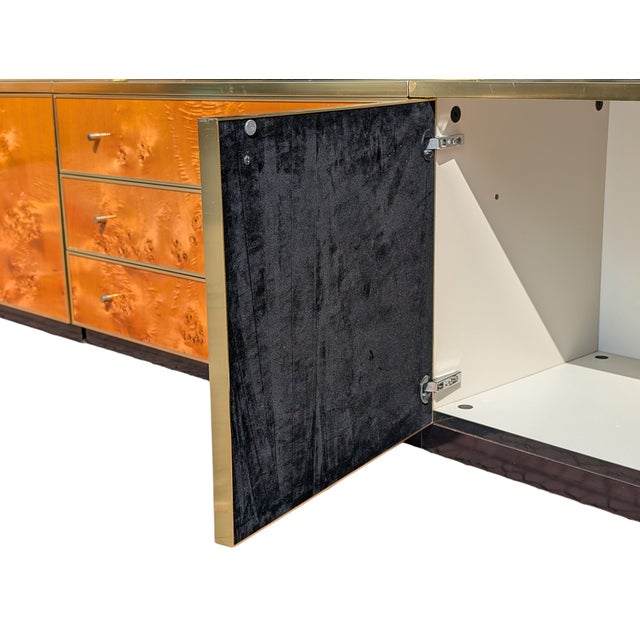 Vintage Burl Wood Display Cabinet, 1980s For Sale - Image 10 of 14