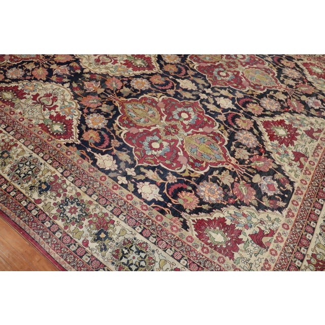 Early 20th Century Early 20th Century Spectacular Large Scale Traditional Kerman Rug For Sale - Image 5 of 6