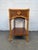 Wood Vintage Bamboo and Rattan Nightstand For Sale - Image 7 of 12