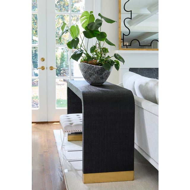 Transitional Soho Tufted Bench For Sale - Image 3 of 6