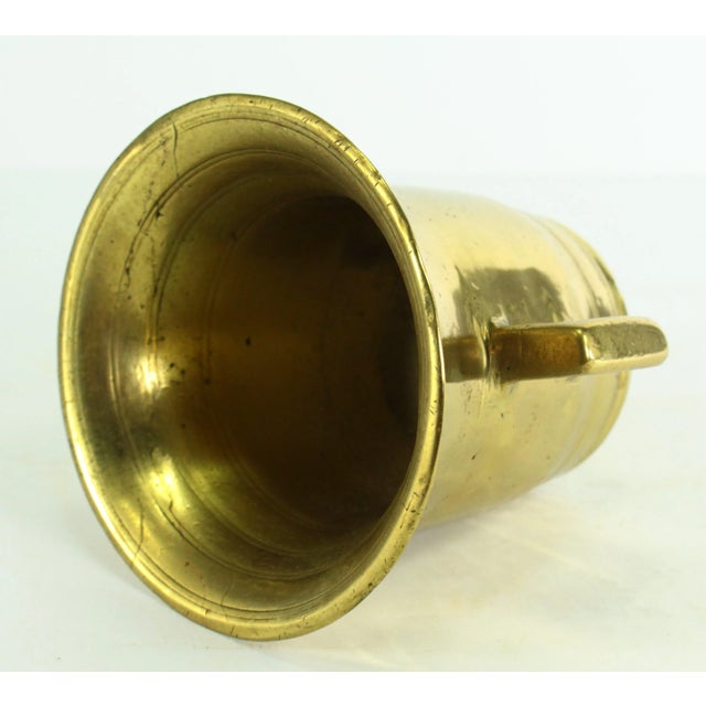 19th Century Apothecary Mortar and Pestle Set, Heavy Solid Bronze/Brass, Polished For Sale - Image 9 of 13