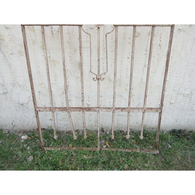1900 - 1909 Antique Victorian Iron Door Fence Gate For Sale - Image 5 of 7
