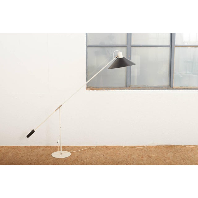 Counterbalance Floor Lamp with Steel Tube Frame by J. J. M. Hoogervorst for Anvia, 1957 For Sale - Image 9 of 10