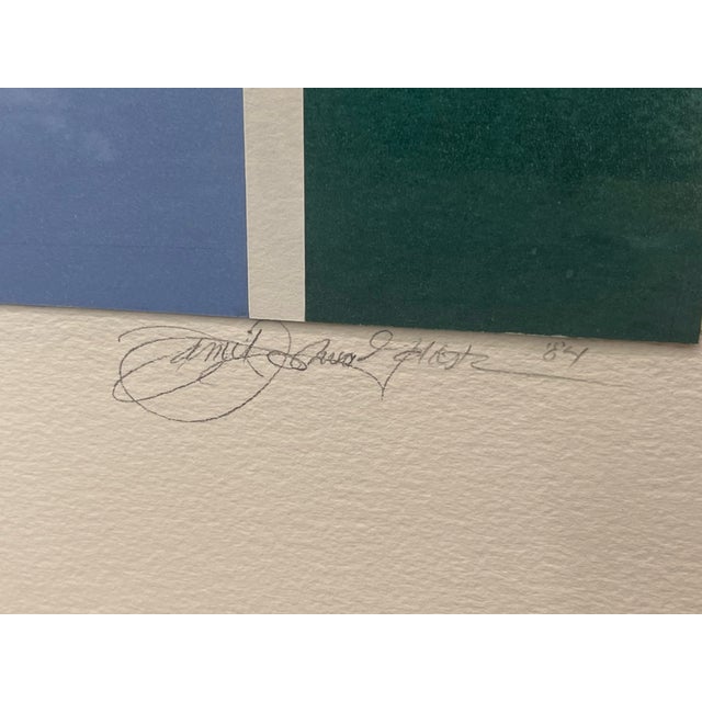 Blue Daniel Joshua Goldstein Original Mixed Media Post Modern Still Life Collage For Sale - Image 8 of 8