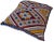 Moroccan Mid 20th Century Moroccan Berber Pillow with Colorful Diamonds For Sale - Image 3 of 11