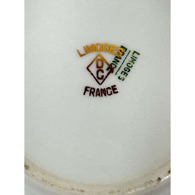 Ceramic Vintage Limoges Chinoiserie Floral Lidded Box For Sale - Image 7 of 7