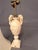 French 19th Century French Hand-Carved Marble Table Lamp With Floral & Grape Vine Motifs For Sale - Image 3 of 16