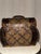Vintage Boho Chic Woven Bamboo and Mixed Wood Domed Keeper Box Trunk For Sale - Image 6 of 12
