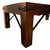 Indian 19th-Century Indian Haveli Door Coffee Table With Floating Glass Inlay For Sale - Image 3 of 3