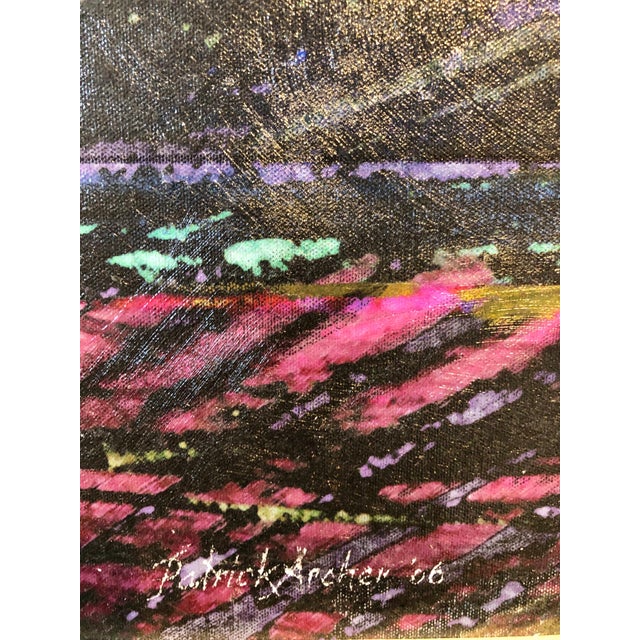 Pop Art Patrick Archer, Pop Art Modernist Mixed Media Vibrant Day Glo Collage Painting Patrick Archer, 2006 For Sale - Image 3 of 9