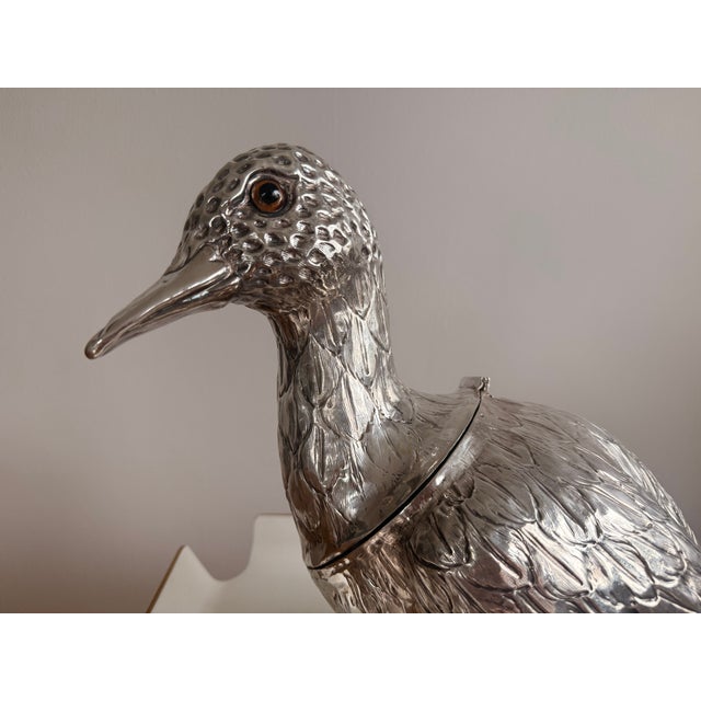 Duck Silver-Plated Wine Cooler from Franco Lapini, Italy, 1960 For Sale - Image 10 of 17