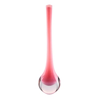 Murano Glass Sommerso Goccia Vase by Antonio da Ros for Cenedese Vetri, Italy For Sale