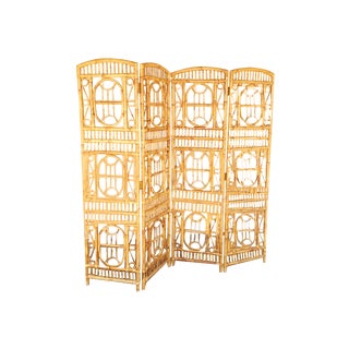Brighton Bamboo Rattan Privacy Screen For Sale