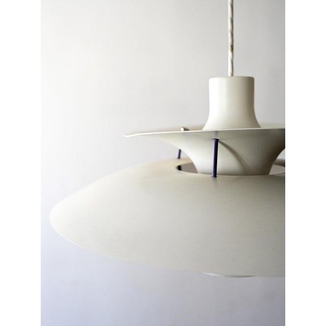 PH 5 White Pendant by Poul Henningsen for Louis Poulsen, 1960s For Sale - Image 9 of 11