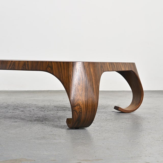 Experience the elegance of mid-century modern Japanese design with the Mitzukaeshi coffee table, designed by Isamu...