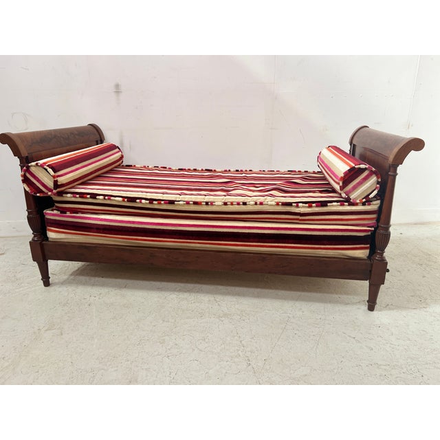 19th Century Louis XVI Mahogany Bench For Sale - Image 3 of 12