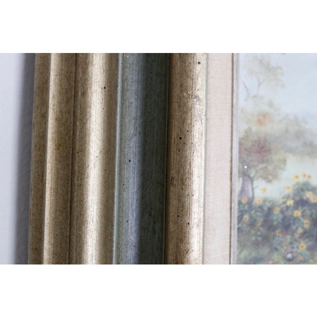 1970s Bucolic Country Cottage Oil Painting by Einstein in Multi-Layer Gilt Frame For Sale - Image 15 of 16