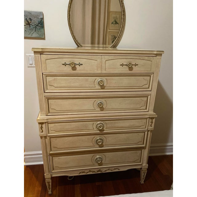 Mid 20th Century Hollywood Regency Dresser Stack of Drawers For Sale - Image 9 of 9