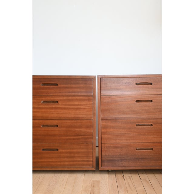 1960s Dunbar Chests of Drawers in Mahogany, a Pair For Sale - Image 5 of 7